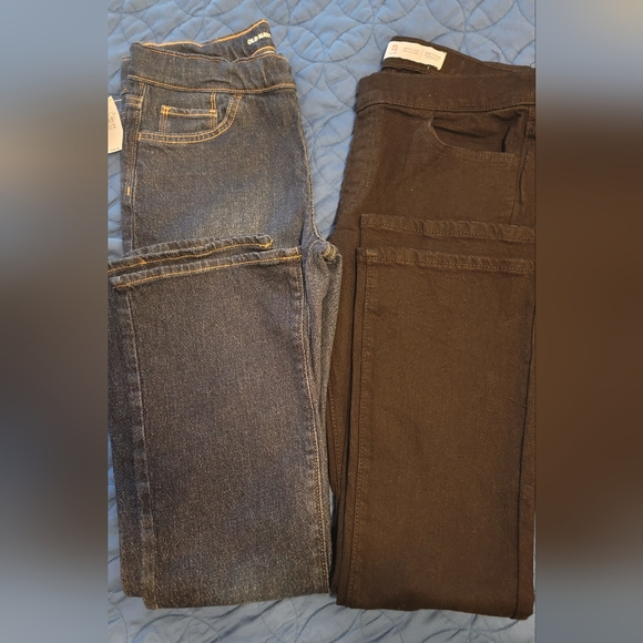 Girls set of jeans Blue and Black size 14/16 - Picture 2 of 3